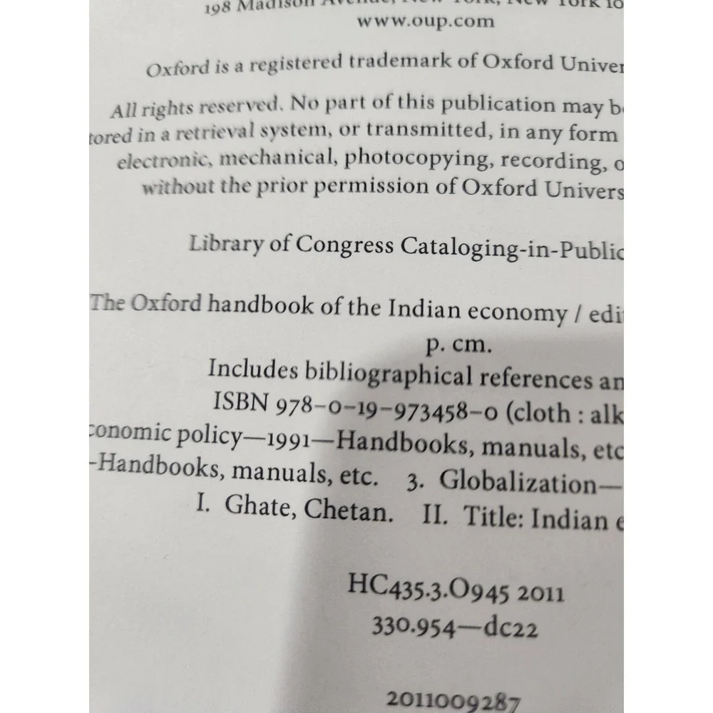 The Oxford Handbook of the Indian Economy‎